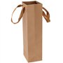 KEILEOHO Lot de 40 sacs à vin en papier kraft, 11 x 9 x 35 cm, sacs cadeaux pour bouteille de vin, sacs cadeaux de vin avec poig