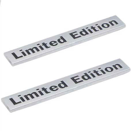 Yugeye Lot de 2 emblèmes universels en métal avec logo édition limitée pour coffre de garde-boue latéral