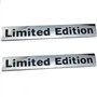 Yugeye Lot de 2 emblèmes universels en métal avec logo édition limitée pour coffre de garde-boue latéral, compatibles avec la pl