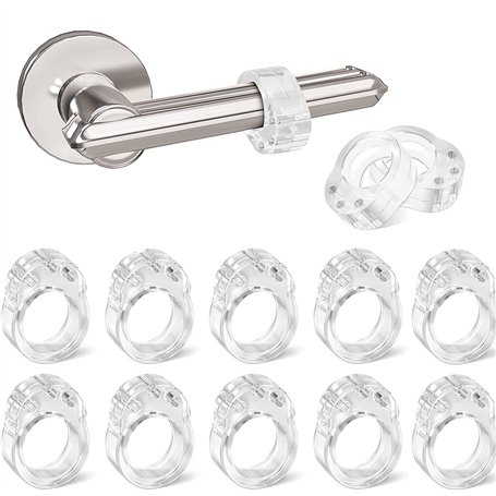 12 Pièces Porte en Silicone Anti-Poignée Protection Poignee Porte De Mur Et De Meubles de fenêtre