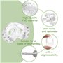 12 Pièces Porte en Silicone Anti-Poignée Protection Poignee Porte De Mur Et De Meubles de fenêtre, Flexible et étirable (Transpa