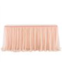 Jupe de table en tulle - Jupe de table en tulle - Pour fête de mariage