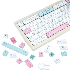 White Keycaps 132 Touches Baromètre Keycaps