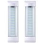 READY Lot de 2 barres lumineuses LED de 28 cm pour intérieur de voiture - 10 W - 72 LED - Lumière blanche - Avec interrupteur -