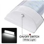 READY Lot de 2 barres lumineuses LED de 28 cm pour intérieur de voiture - 10 W - 72 LED - Lumière blanche - Avec interrupteur - 