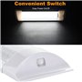READY Lot de 2 barres lumineuses LED de 28 cm pour intérieur de voiture - 10 W - 72 LED - Lumière blanche - Avec interrupteur - 