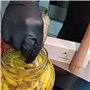 myFERMENTS Bocaux en Verre Avec Couvercle - Grand Mason Jar de 4.25 l- Bouteille à Large Goulot pour Infuser de Gros Morceaux de