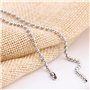 LINTRA 1 Pièces 2,4 mm * 5 m Chaine à Rouleau Perlé, 2 Pièces 2,4 mm *90 cm Billes Chaîne Extension, Chaîne de Perles à Billes a