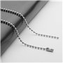 LINTRA 1 Pièces 2,4 mm * 5 m Chaine à Rouleau Perlé, 2 Pièces 2,4 mm *90 cm Billes Chaîne Extension, Chaîne de Perles à Billes a