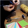 Wenrescry Lot de 30 tissus en coton patchwork - 20 x 25 cm - Paquets de tissu en coton uni et carrés colorés pour le bricolage, 