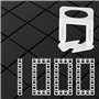 Lot de 1000 entretoises de nivellement de carrelage de taille moyenne – Système de nivellement de carrelage antirouille pour ins