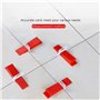 Lot de 1000 entretoises de nivellement de carrelage de taille moyenne – Système de nivellement de carrelage antirouille pour ins