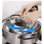 Panier à Vapeur,2 pcs Paniers Cuit-Vapeur Inoxydable Panier Vapeur de Légumes Cuit Vapeur Insérer des Aliments Légumes Pliants à