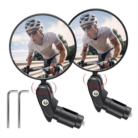 1 paire de rétroviseurs de vélo