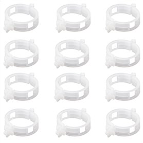 Plante Clips Support de Plantes pour Légumes Tomates et Plants de Vignes Lot de 100 Pinces à Plantes en Plastique Blanc Réutilis