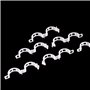 Plante Clips Support de Plantes pour Légumes Tomates et Plants de Vignes Lot de 100 Pinces à Plantes en Plastique Blanc Réutilis