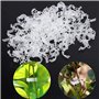 Plante Clips Support de Plantes pour Légumes Tomates et Plants de Vignes Lot de 100 Pinces à Plantes en Plastique Blanc Réutilis