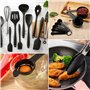 TAVADA Ustensiles de Cuisine,49pcs Ustensiles de Cuisine Silicone avec 20 Crochets en S,Batterie de Cuisine antiadhésive Anti-Ra