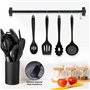 TAVADA Ustensiles de Cuisine,49pcs Ustensiles de Cuisine Silicone avec 20 Crochets en S,Batterie de Cuisine antiadhésive Anti-Ra