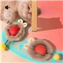 Balle Roulante Automatique Balle Interactive à 360 Degrés avec LED pour Chats Et Chie