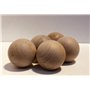 Hockey Revolution Lot de 5 balles suédoises de manipulation de bâtons – Équipement d'entraînement en bois dur sans rebond – pour