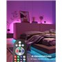 Led Chambre 10M Ruban Led Bande Lumière Décorative Multicolore, RGB Guirlande de Lumineuse Dimmable avec Télécommande, Bluetooth