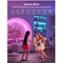 Led Chambre 10M Ruban Led Bande Lumière Décorative Multicolore, RGB Guirlande de Lumineuse Dimmable avec Télécommande, Bluetooth