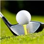 MiOYOOW 10 Pièces Tees Élastiques Golf, Tee Pratique Golf à Faible Résistance Tee de Golf d'entraînement Léger et Réutilisable p