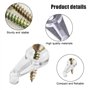50 Pcs Clips Retenue en Verre, Support de Pince Porte Verre Transparent avec Vis pour 4mm Épaisseur la Fixation Portes en Verre 