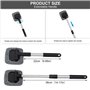 Brosse Nettoyage Voiture Extensible de Pare-Brise, Kit Nettoyage Voiture avec 4 Brosse Lavage Voiture en Microfibre, Brosse de F