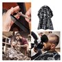 BOBOZHONG Capes de Coiffeur de Salon,Blouse de Salon de Coiffure Imperméable,Cape de Coiffeur professionnelles,cape de barbier,T