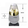 Lot de 2 flacons en verre vides rechargeables avec pompe pour cosmétique 30 ml