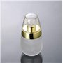Lot de 2 flacons en verre vides rechargeables avec pompe pour cosmétique 30 ml
