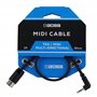 BOSS BMIDI-1-35 30 cm – Câble MIDI compact minijack TRS vers connecteur 5 broches multidirectionnel – permet une connexion premi