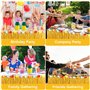 KIMIGO 175 Pcs Hawaïenne Luau Table Jupe Set de Décoration,Jupe de Table Hawaïenne,Feuilles de Palmier Fleurs Hawaïennes ballon 