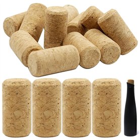 XIAOJING0 Lot de 20 Bouchon Liege Bouteille Vin Réutilisable
