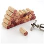 XIAOJING0 Lot de 20 Bouchon Liege Bouteille Vin Réutilisable, Boule de Liège Bouchons Coniques en liège de qualité, pour Stockag