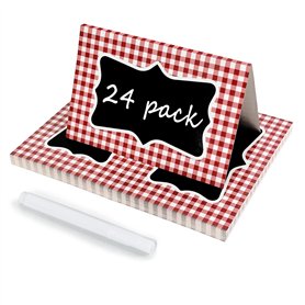 Lot de 24 cartons de table pour décoration de fête de barbecue