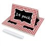 Lot de 24 cartons de table pour décoration de fête de barbecue