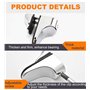 Supports de Fixation RéGlables Pince De Support De Verre Clamp - 4 Pcs Alliage de Zinc Miroir Salle Bain Fixations Clip pour éta