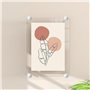 Lot de 8 supports de miroir, distance du mur de 0 mm, support de miroir mural, clip en verre pour accrocher une enseigne en acry