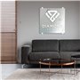 Lot de 8 supports de miroir, distance du mur de 0 mm, support de miroir mural, clip en verre pour accrocher une enseigne en acry