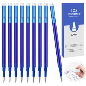 12 Recharges pour Stylo Gel Effaçable