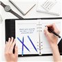 12 Recharges pour Stylo Gel Effaçable, compatibles avec Pilot FriXion Ball, Clicker et Eberhard Faber, Pointe 0,7 mm, Rechargeab