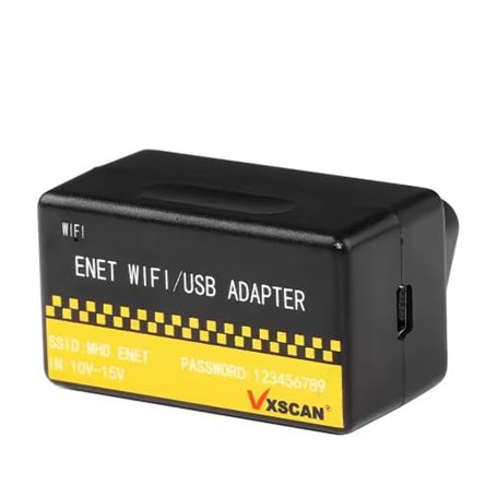 lishitool VX-Scan OBD ENET Adaptateur WIFI/USB DOIP pour BimmerCode E-SY-S Bootmod3 Ethernet Fonctionne avec iOS Android (logici