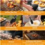 Moule Silicone Air Fryer pour Ninja Foodi Flex 10.4 L AF500EU,14 Pièces Accessoires Air Fryer Inclus (1×10.4L + 2×5.2L),Compatib