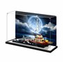 Présentoir en acrylique pour figurines Lego 21350 pour bateau Ja-ws Or-ca - Étanche à la poussière - Boîte transparente (sans mo