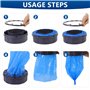 YZROHYI 10 Pièces Recharge Sac Poubelle Couche,Recharge Octogonale pour Poubelle à Couche Grande Capacité Anti Odeur pour Tommee