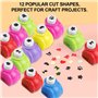 GIDWRIY 12 Pièces Perforatrice Scrapbooking,Perforatrice Forme Enfant,Fantaisie Perforeuse Papier Créatif,Perforatrices Loisirs 