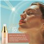 MXCZBSM Foundation Color Changing 30ml,4 en 1 SPF50 Sérum Solaire,Correcteur liquide Nude,Hydratation 24 heures,Convient à Tous 